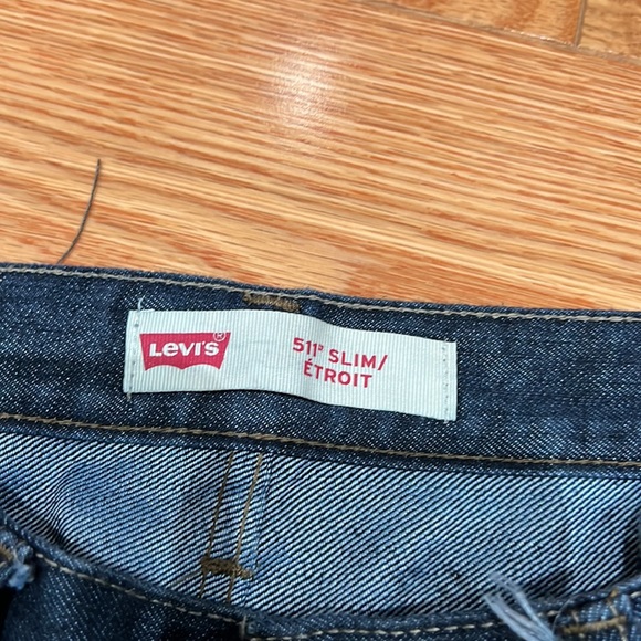 LEVI's Dark Wash 511 Slim Fit blue jeans - size 27 x 27 - Picture 4 of 7